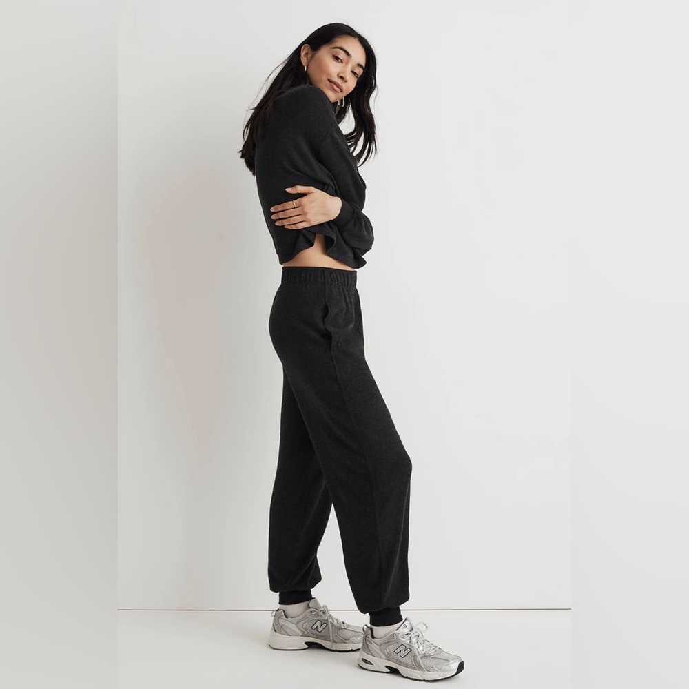 Madewell Brushed Jersey Jogger Pants - Picture 3 of 12